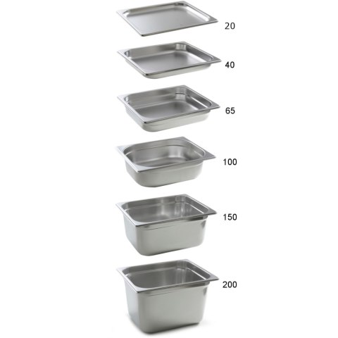 Pojemnik GN 2/1 stal nierdzewna Profi Line wys. 65 mm - Hendi 801130 Hendi