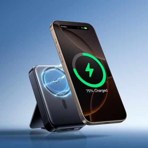 Powerbank 10000mAh 22.5W Qi2 JR-PBM11 MagSafe z podstawką - czarny JOYROOM