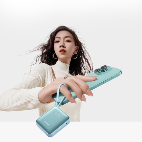 Powerbank 10000mAh 22.5W z wbudowanymi kablami - niebieski JOYROOM