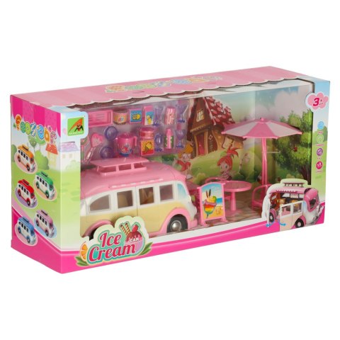 Samochód lodziarnia sklep z lodami kamper rozkładany stolik krzesła 30 elementów Kik Sp. z o. o. Sp. k.