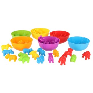 Zwierzęta safari edukacyjne nauka liczenia montessori 36el. Kik Sp. z o. o. Sp. k.