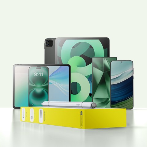 3w1 Rysik pasywny stylus Smooth Writing III - wersja magnetyczna - biały BASEUS