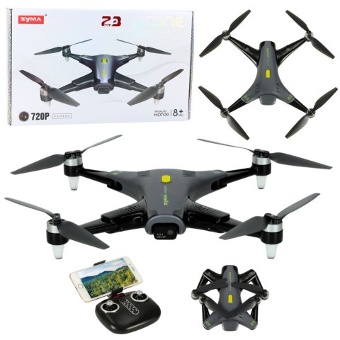 Dron Syma Z3 PRO Kamera HD WiFi Zdalnie Sterowany RC Czarny LEAN Toys