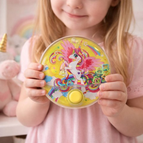 Gra Wodna Zręcznościowa Jednorożec Kolorowa Okrągła 10 cm LEAN TOYS