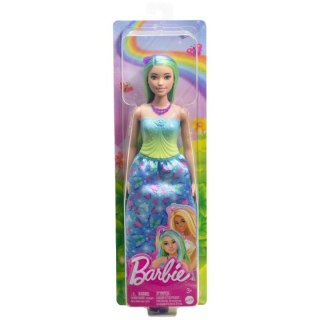Lalka Barbie Księżniczka z długimi włosami, niebiesko-zielone Mattel