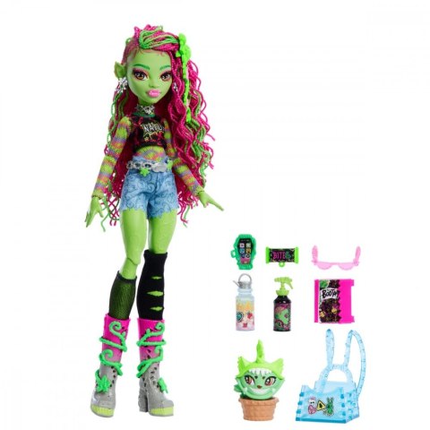 Lalka Monster High Venus McFlytrap + kotek Chewlian Mattel