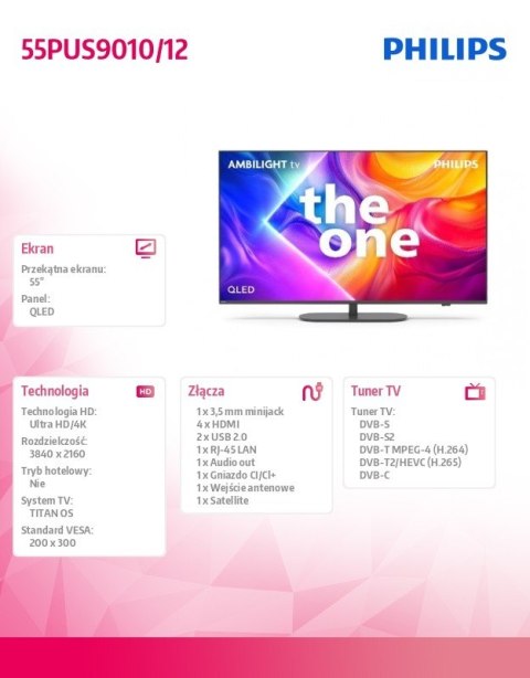 Telewizor 55 cali LED 55PUS9010/12 Philips