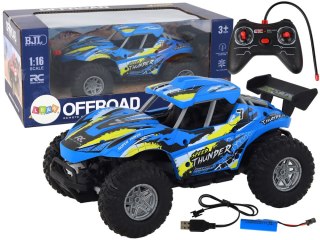 Auto 1:16 Zdalnie Sterowane Off-Road Samochód Terenowy RC Niebieski LEAN Toys