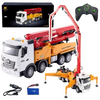 Ciężarówka Pomogruszka Betonowa Zdalnie Sterowana RC Huina Żółta 1:18 HUINA