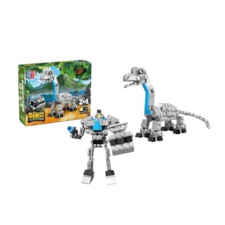 Klocki Konstrukcyjne Dinozaur Robot 2w1 50-70 el. Mix LEAN TOYS