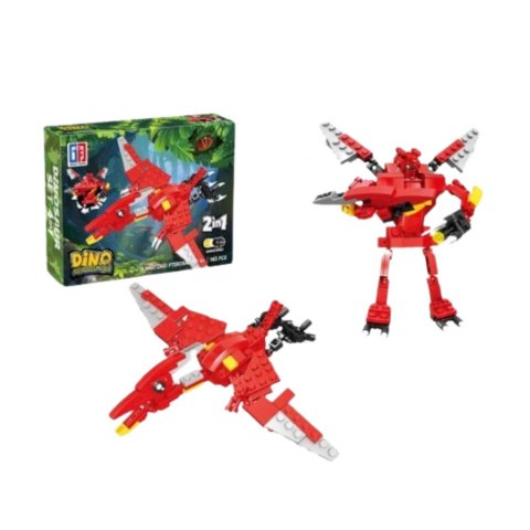 Klocki Konstrukcyjne Dinozaur Robot 2w1 50-70 el. Mix LEAN TOYS