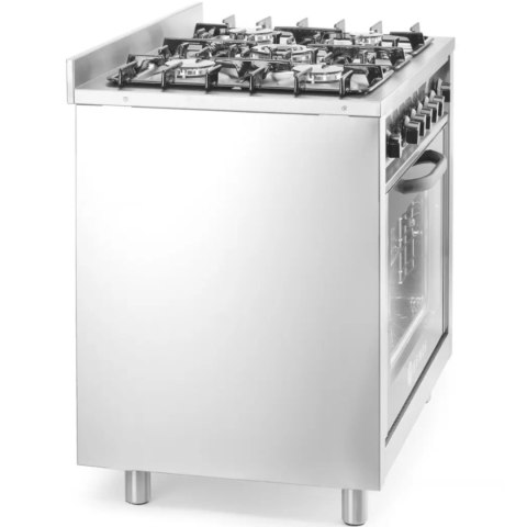 Kuchnia gazowa 5 palników z piekarnikiem konwekcyjnym - Hendi 225707 Hendi