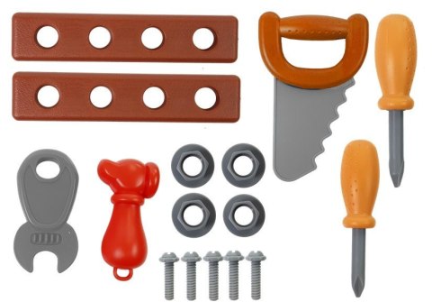 Zestaw Narzędzi w Walizce Na Kółkach Warsztat Piła Śrubokręt LEAN Toys