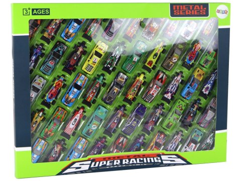 Zestaw Resoraków 50 Sztuk Różnokolorowe Samochodziki LEAN Toys