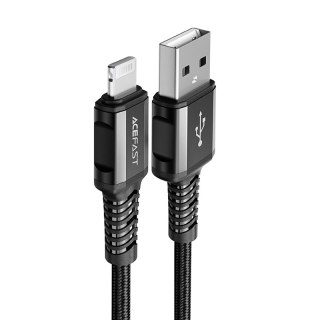 Kabel przewód MFI do iPhone USB - Lightning 2.4A 1.2m czarny ACEFAST