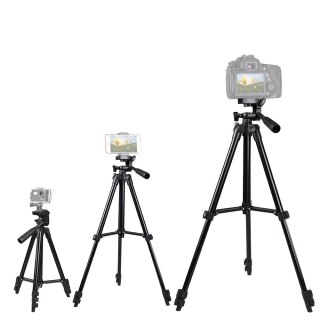 Statyw trójnóg TRIPOD 3120 na aparat fotograficzny telefon i kamerę GoPro HURTEL