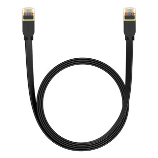 Szybki cienki kabel sieciowy RJ45 cat. 7 10Gbps 2m czarny BASEUS