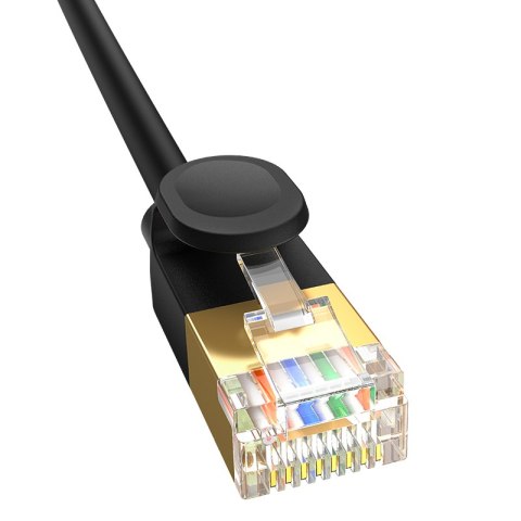 Szybki cienki kabel sieciowy RJ45 cat. 7 10Gbps 5m czarny BASEUS