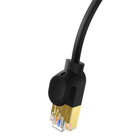 Szybki cienki kabel sieciowy RJ45 cat. 7 10Gbps 5m czarny BASEUS