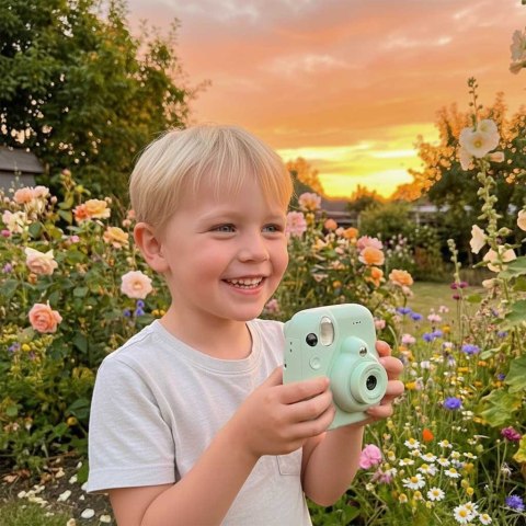 Aparat fotograficzny cyfrowy natychmiastowy 16x wkłady mazaki zielony Kik Sp. z o. o. Sp. k.