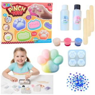 Zestaw Kreatywny DIY Do Tworzenia Gniotków Gniotek Kocia Łapka 44 el. LEAN Toys
