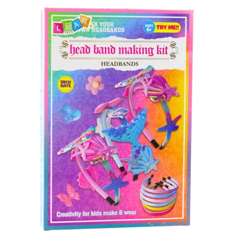 Zestaw Kreatywny DIY Do Tworzenia Opasek Do Włosów Muszelki Syrenka LEAN Toys