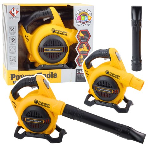 Dmuchawa Ogrodowa Do Liści Na Baterie Dźwięki Żółta LEAN Toys