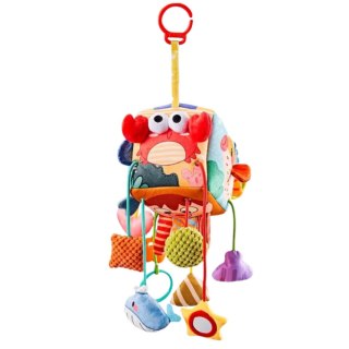 Kostka Sensoryczna Zawieszka Do Łóżeczka Zwierzęta Morskie LEAN Toys