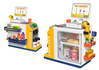 Zestaw Supermarket Kasa Fiskalna Skaner Światła I Dźwięki LEAN Toys