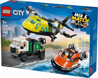 Klocki City 60505 Zestaw z samolotem, ciężarówką serwisową i poduszkowcem LEGO