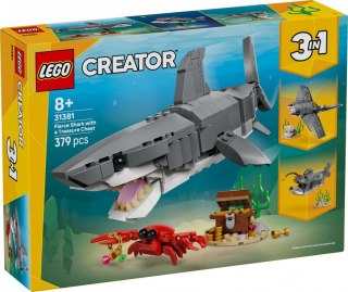 Klocki Creator 31381 Groźny rekin i skrzynia ze skarbem LEGO