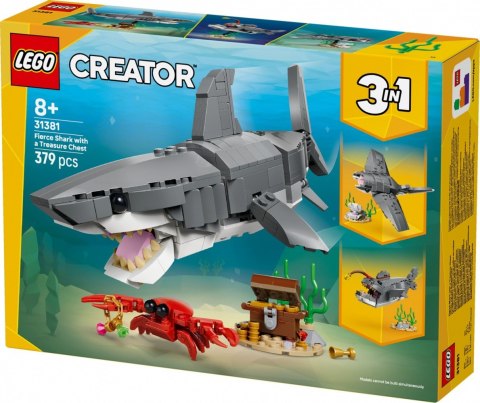 Klocki Creator 31381 Groźny rekin i skrzynia ze skarbem LEGO