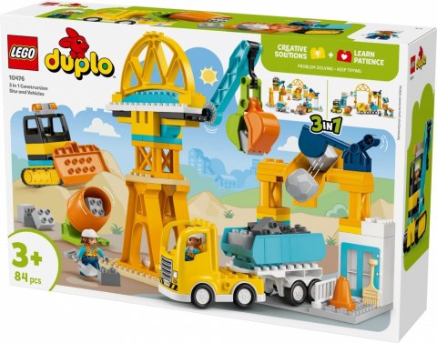 Klocki DUPLO 10476 Plac budowy z pojazdami 3 w 1 LEGO