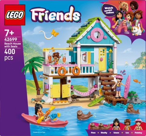 Klocki Friends 42699 Domek na plaży z fokami LEGO