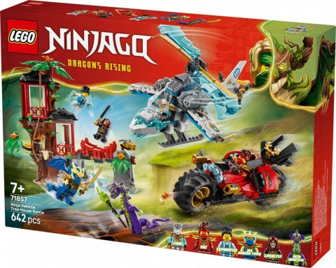 Klocki Ninjago 71857 Bitwa ninja: domek na drzewie z pojazdami LEGO