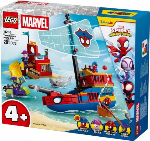 Klocki SPIDEY 11208 Statek piracki drużyny Spideyego LEGO