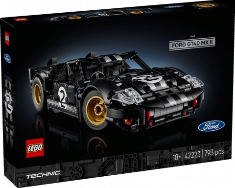 Klocki Technic 42223 Samochód wyścigowy 1966 Ford GT40 MKII LEGO