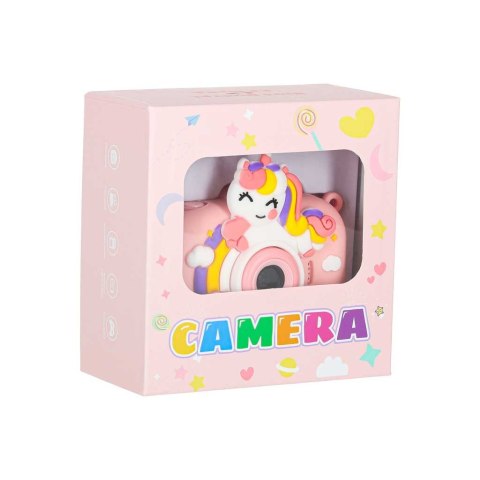 Aparat fotograficzny cyfrowy dla dzieci na statywie jednorożec różowy Kik Sp. z o. o. Sp. k.