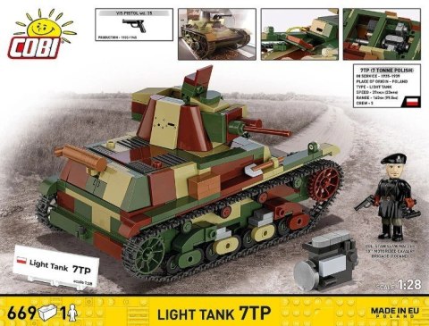 Klocki Light Tank 7TP 669 elementów Cobi Klocki