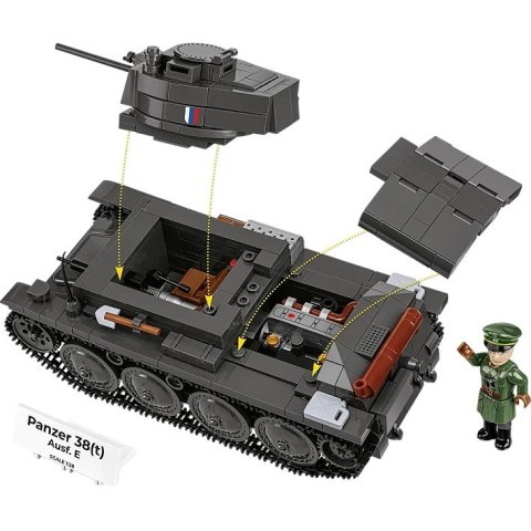 Klocki Panzer 38 LT VZ.38 690 elementów Cobi Klocki