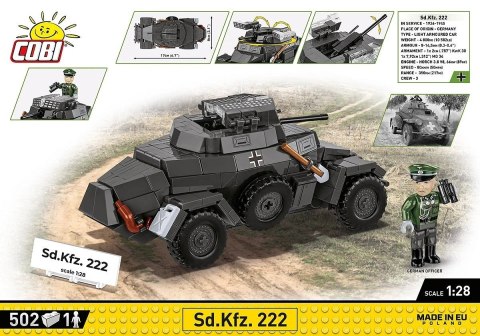 Klocki Sd.Kfz 222 502 klocki Cobi Klocki