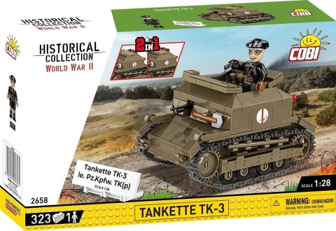 Klocki Tankietka TK-3 323 klocków Cobi Klocki