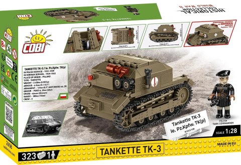 Klocki Tankietka TK-3 323 klocków Cobi Klocki