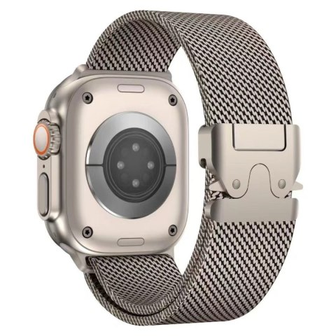 Bransoleta pasek Titanium Milanese Loop do Apple Watch 42/44/45/46/49 mm - tytanowa HURTEL