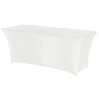 Obrus prostokątny bez prasowania 183x76 cm tkanina Jersey biały - Hendi 814420 Hendi
