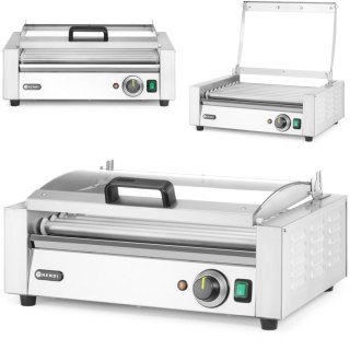 Podgrzewacz rolkowy do parówek hot-dogów z pokrywą 9 rolek 45 cm 790 W Hendi