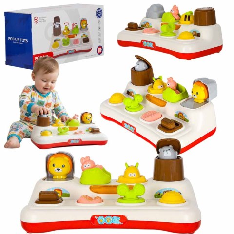 Zabawka edukacyjna pop-up wyskakujące zwierzątka światła dźwięk Kik Sp. z o. o. Sp. k.