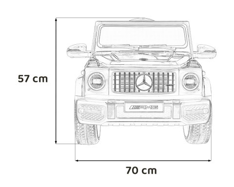 Mercedes AMG G63 Autko na akumulator dla dzieci Czarny