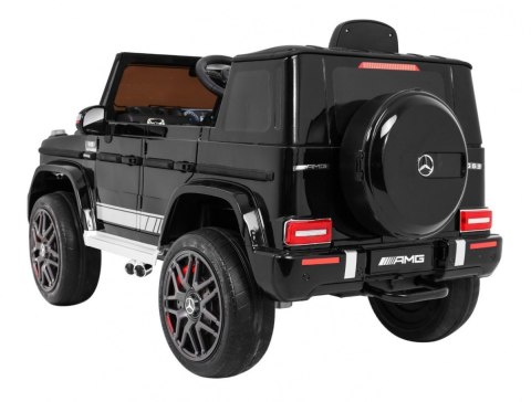 Mercedes AMG G63 dla dzieci Lakier Czarny + Pilot + MP3 LED + Wolny Start + EVA + Pasy