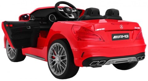 Mercedes AMG SL65 dla dzieci Czerwony + Pilot + Bagażnik + Regulacja siedzenia + MP3 LED + Wolny Start